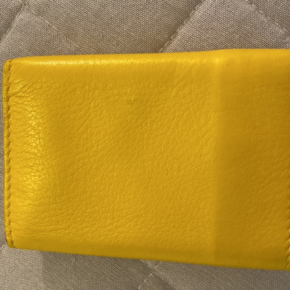 Authentic Balenciaga yellow Papier mini Leather wallet - Picture 9 of 9